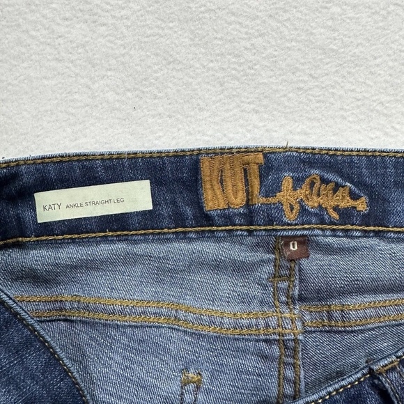 Kut from the Kloth Jeans Womens 0 Blue Katy Ankle Skinny Jeans Denim Stretch - Picture 3 of 5